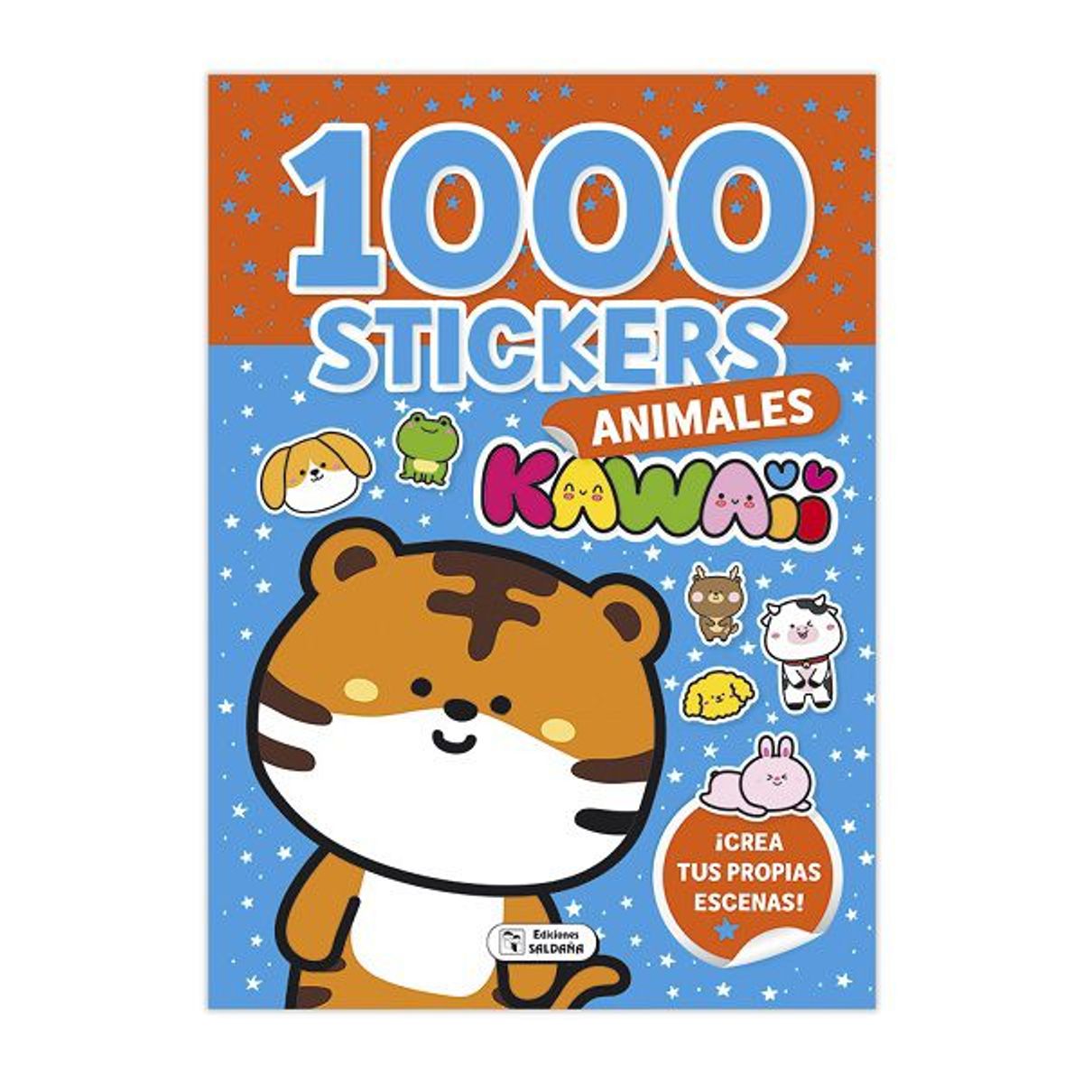 GENERICO - LIBRO 1000 STICKERS Animales kawai