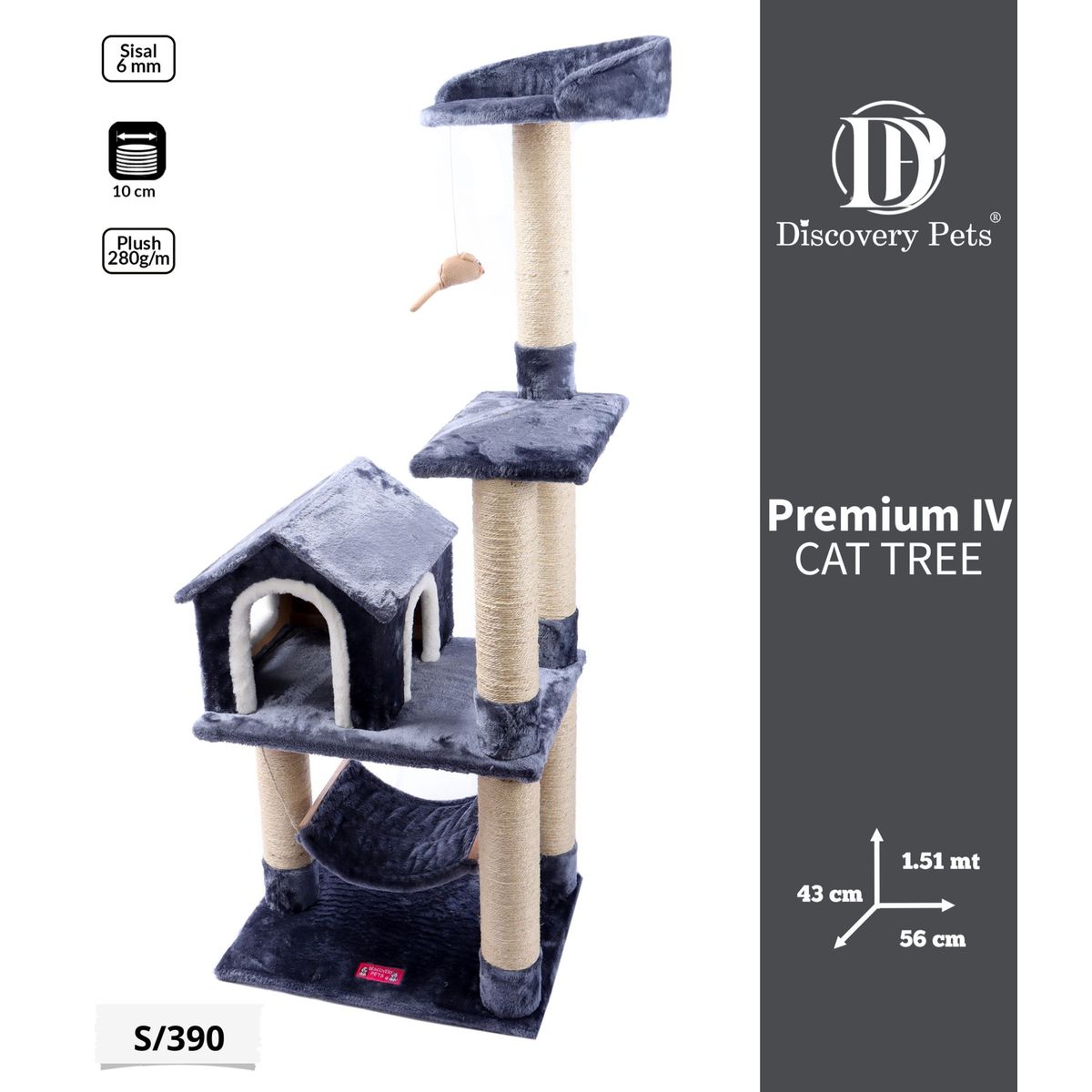 DISCOVERY PETS - Cat Tree Premium IV