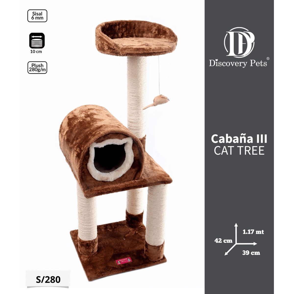 DISCOVERY PETS - Cabaña III Cat Tree