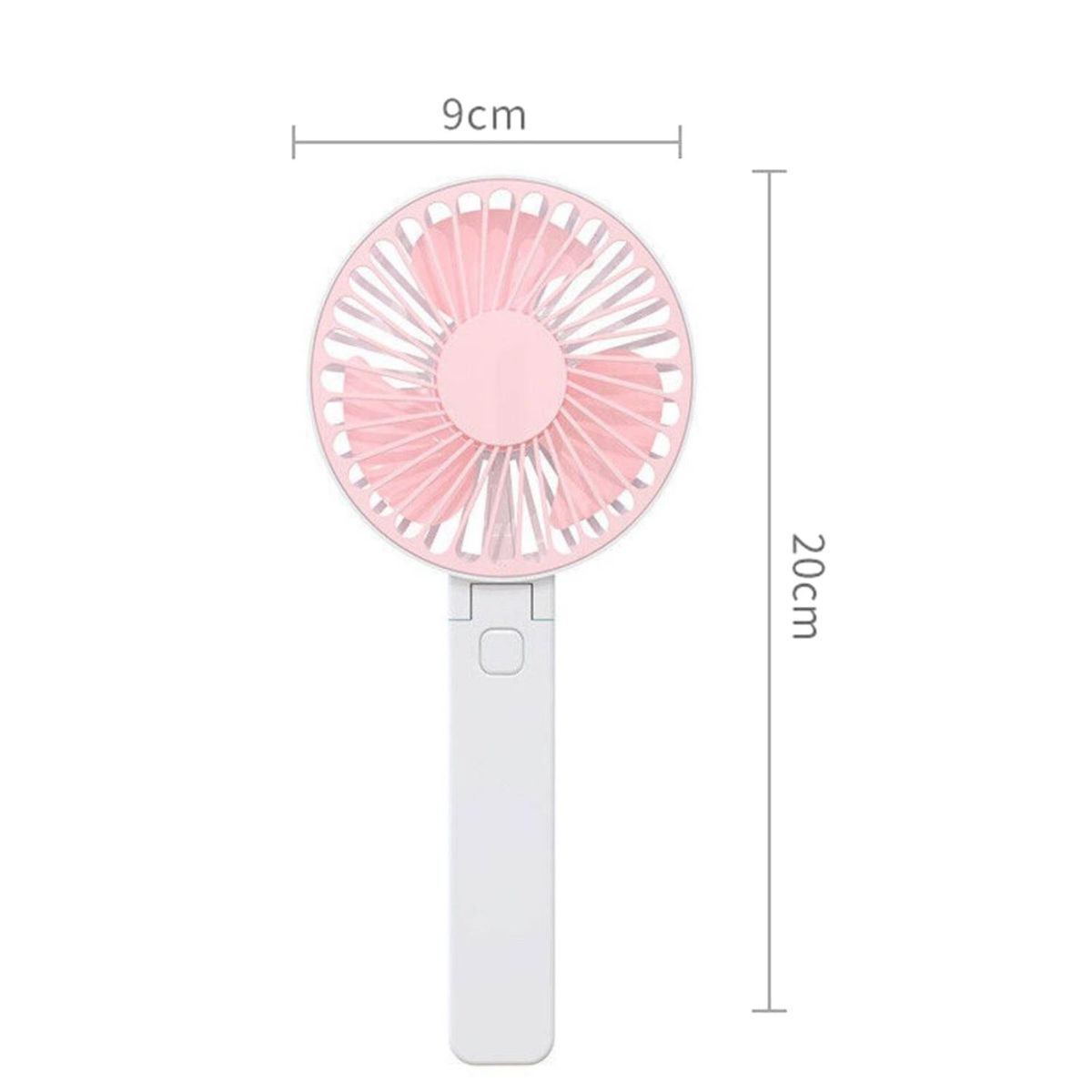 GENERICO - Mini Ventilador Portátil de Mano´Plegable USB Recargable Rosado
