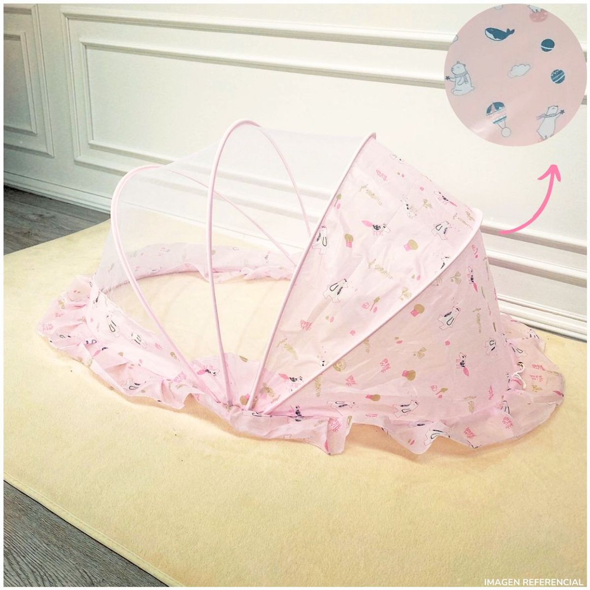 INSPIRA MARKET - Mosquitero Protector de Insectos para Bebés Modelo Plegable