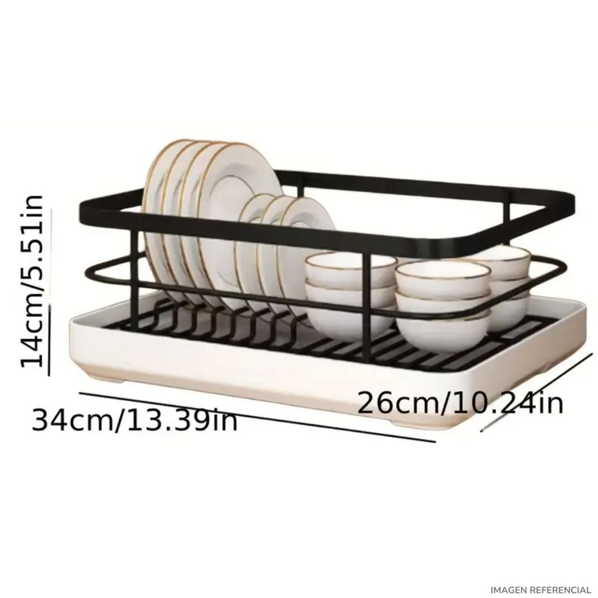 INSPIRA MARKET - Escurridor para platos de cocina