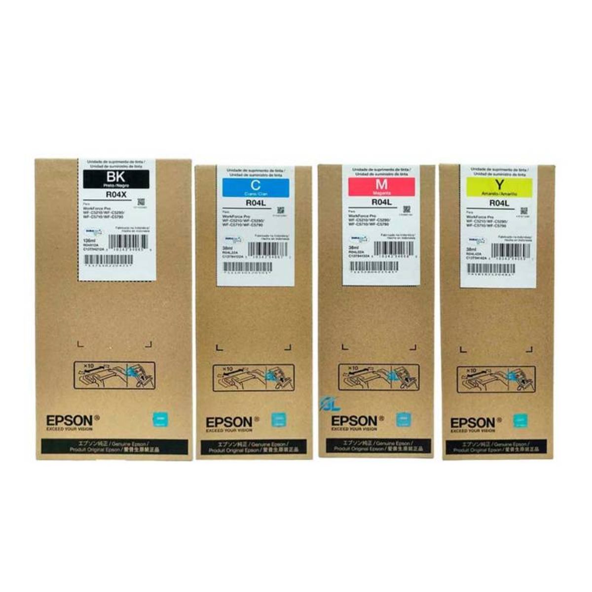 EPSON - KIT BOLSA DE TINTA EPSON R04L WF-C5210WFC-5290WF-C5710WF-C5790