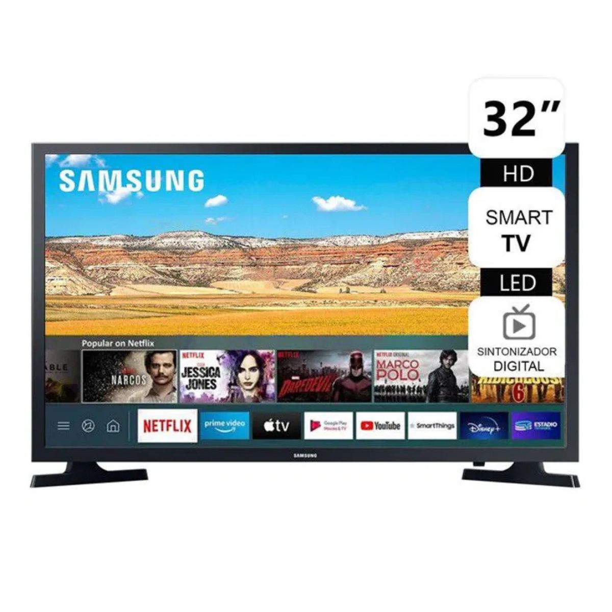 SAMSUNG - Televisor Samsung 32 Smart TV HD UN32T4202AG