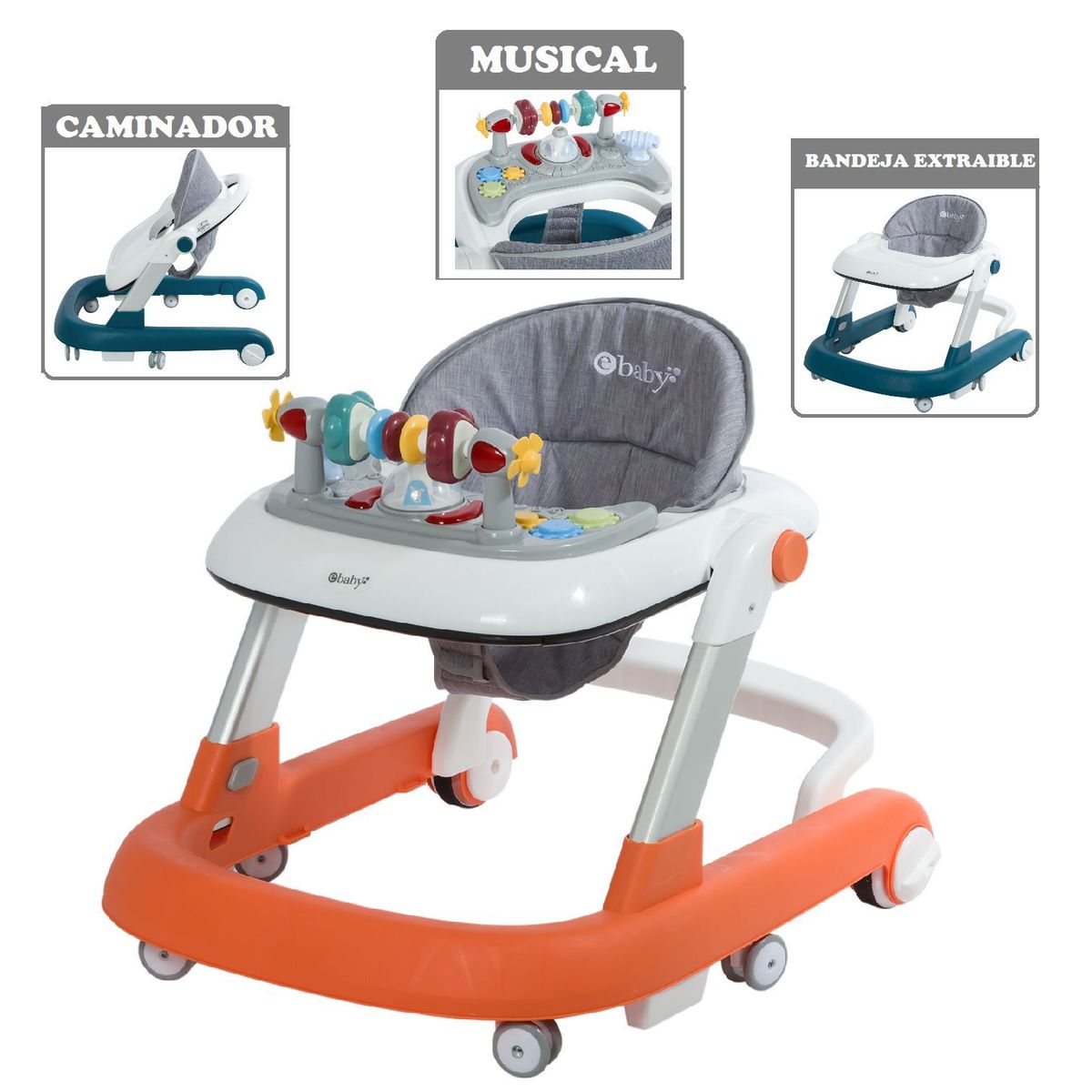EBABY - Andador Caminador Funny con Sonido Musical