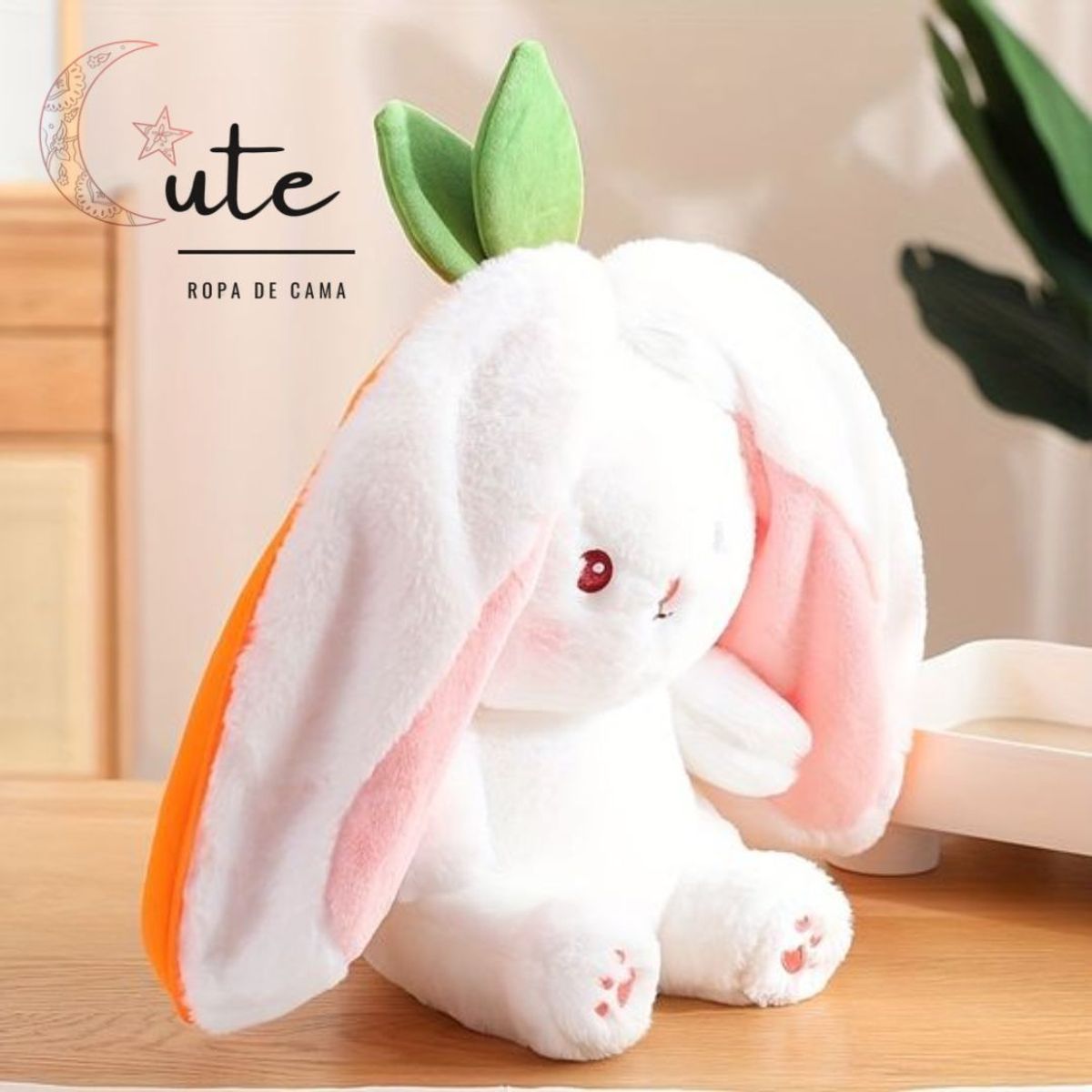 GENERICO - PELUCHE CONEJO EN FORMA DE ZANAHORIA