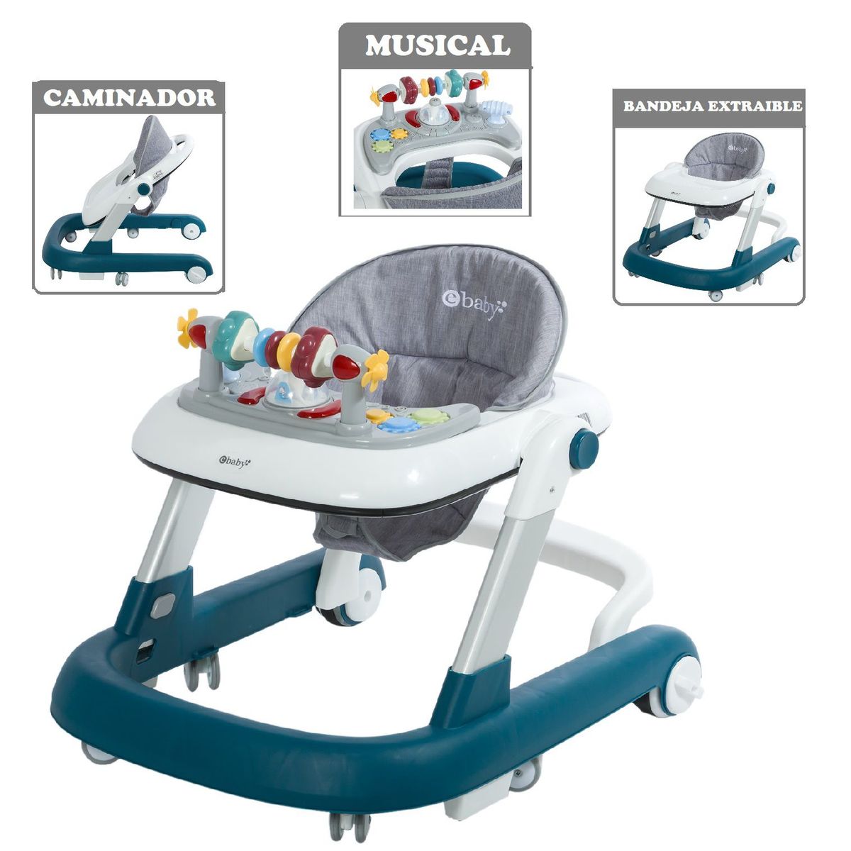 EBABY - Andador Caminador Funny con Sonido Musical