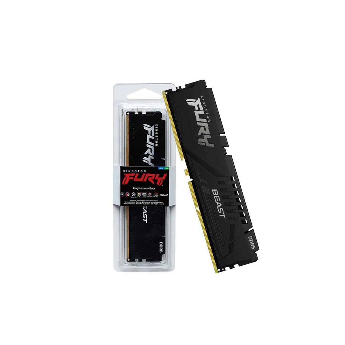 KINGSTON - Memoria RAM Kingston Fury Beast 32GB DDR5 5600Mhz CL40 KF556C40BB-32