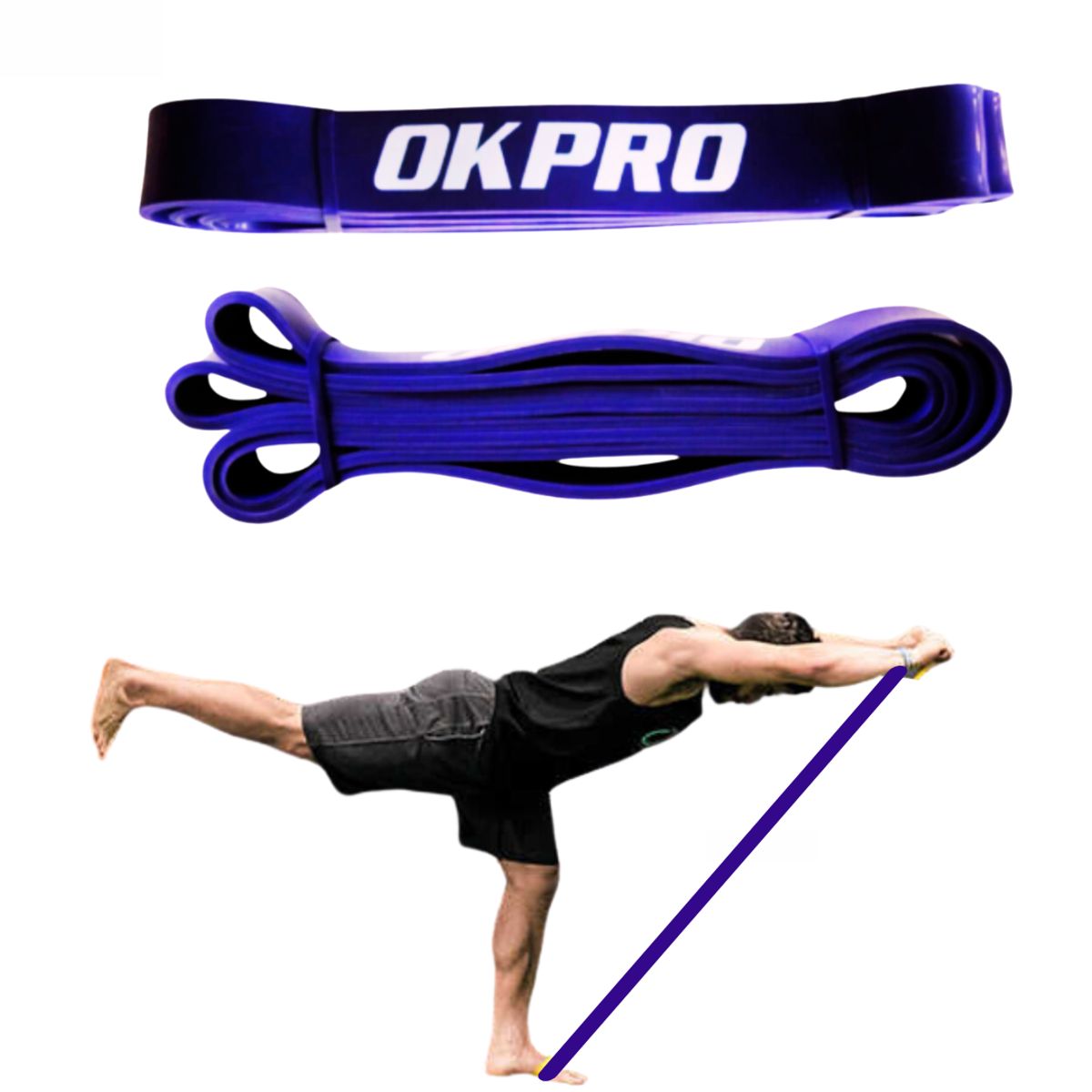 MARCA - Banda Crossfit Resistencia Morada Okpro®