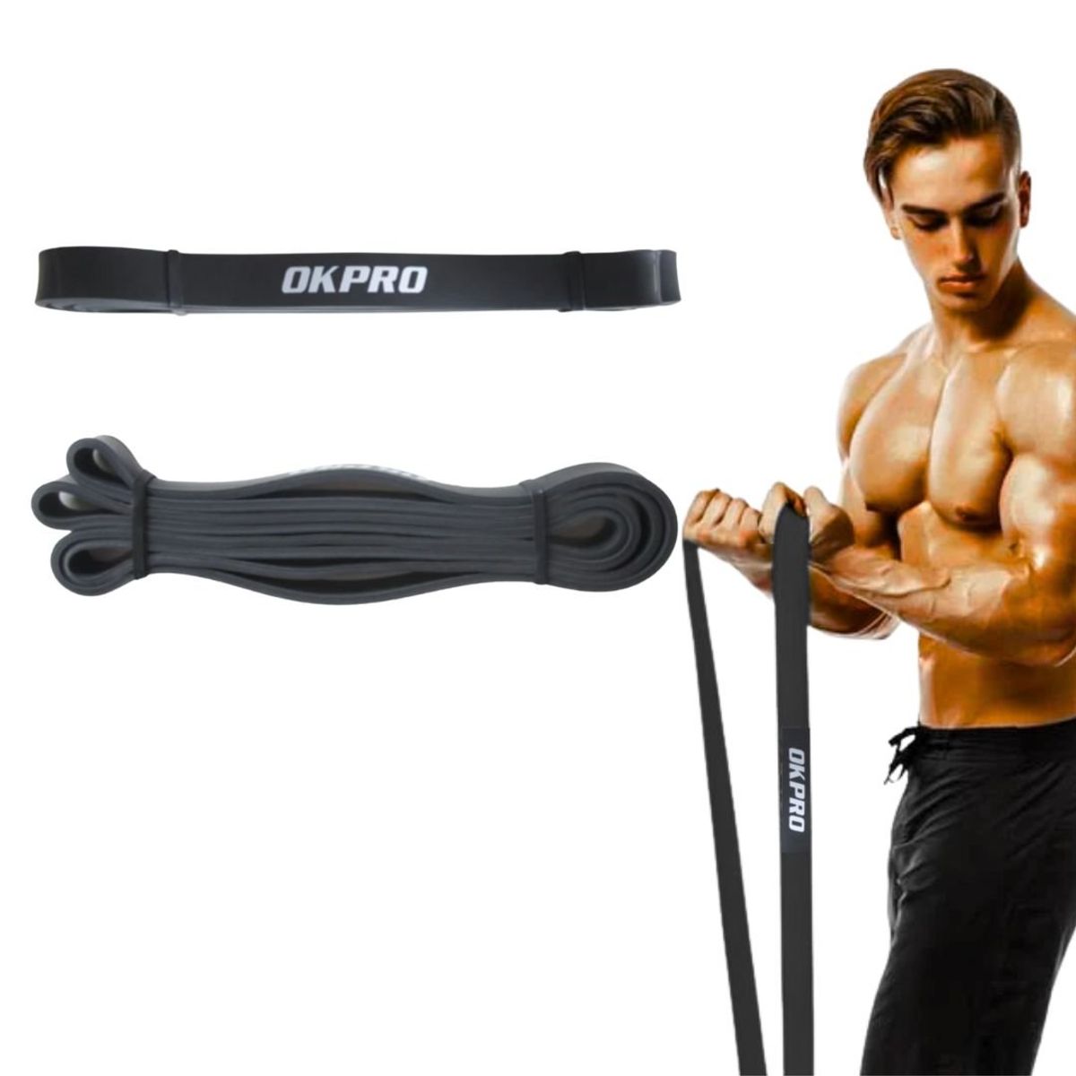 MARCA - Banda Crossfit Resistencia Negra Okpro®