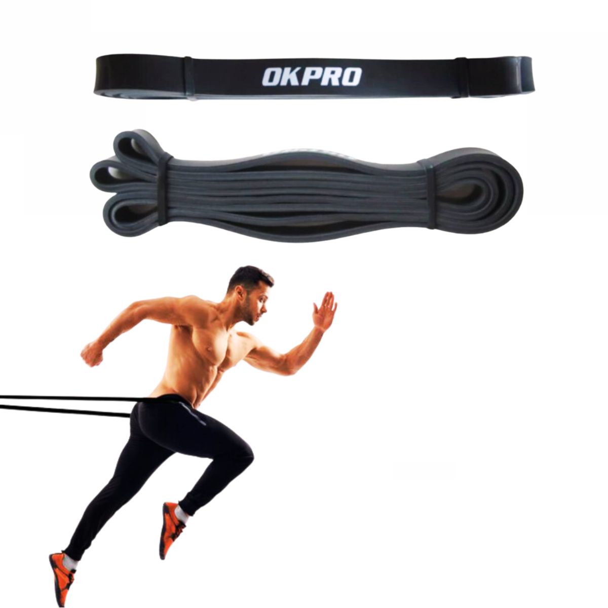 MARCA - Banda Crossfit Resistencia Negra Okpro®