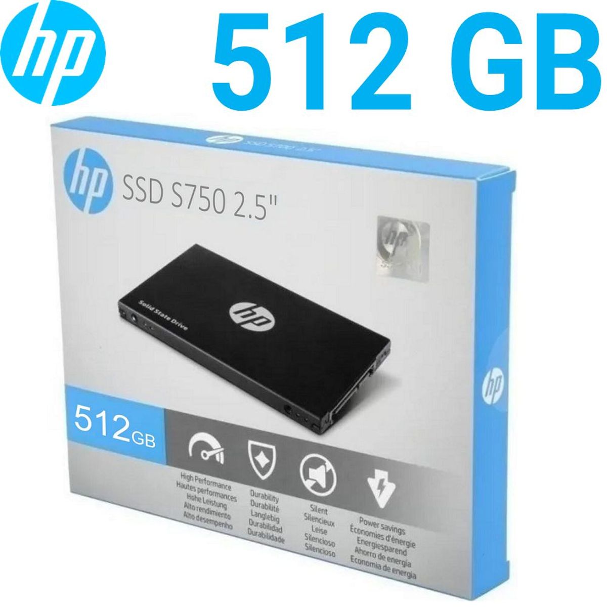 HP - SSD Disco Solido HP 512gb formato 2.5" Sata 512 GB S750