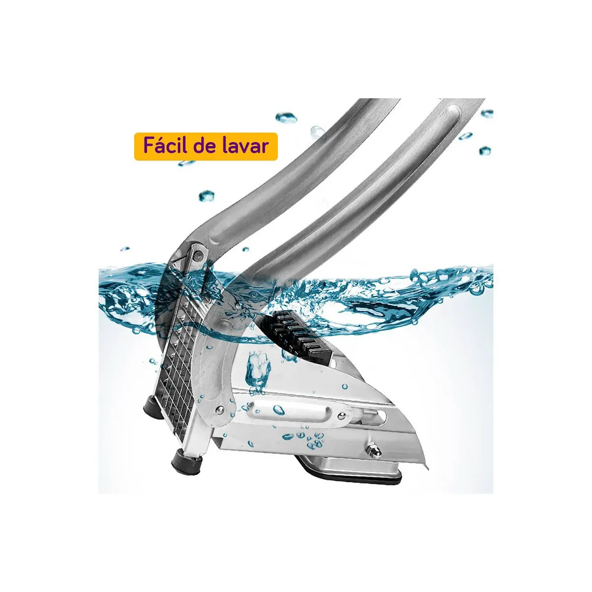 GENERICO - Cortador Picador de Papas y Veduras de Acero