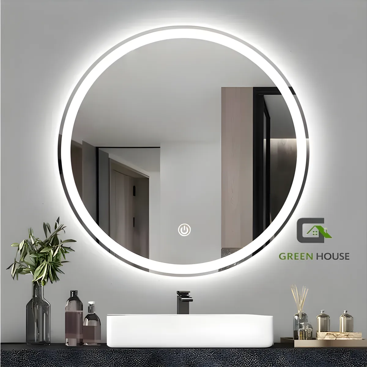 GREEN HOUSE - ESPEJO MOD: IRIS LED TOUCH CIRCULAR  60CM