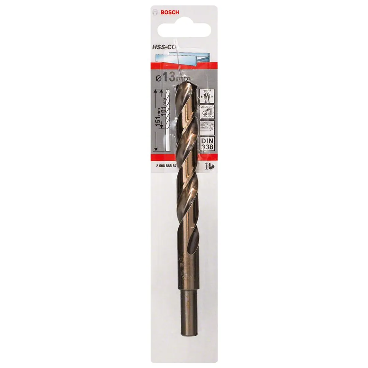 BOSCH - Broca Metal HSS-Co 13.0 x 101 x 151