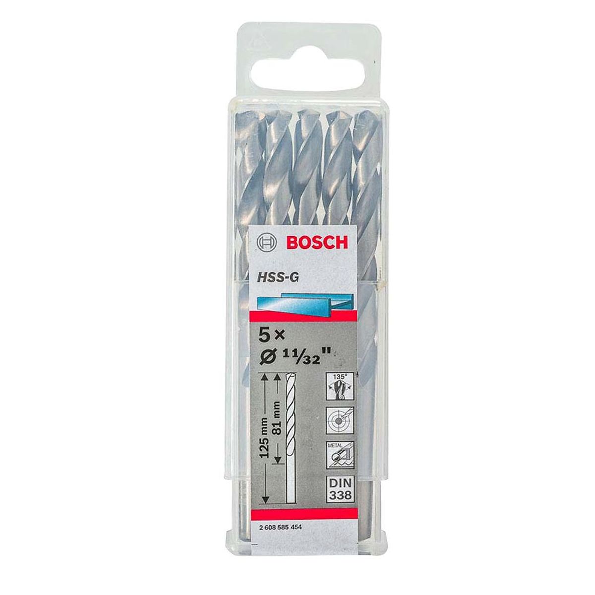 BOSCH - Broca Metal HSS-G X5U 8.7mm 11/32" Bosch