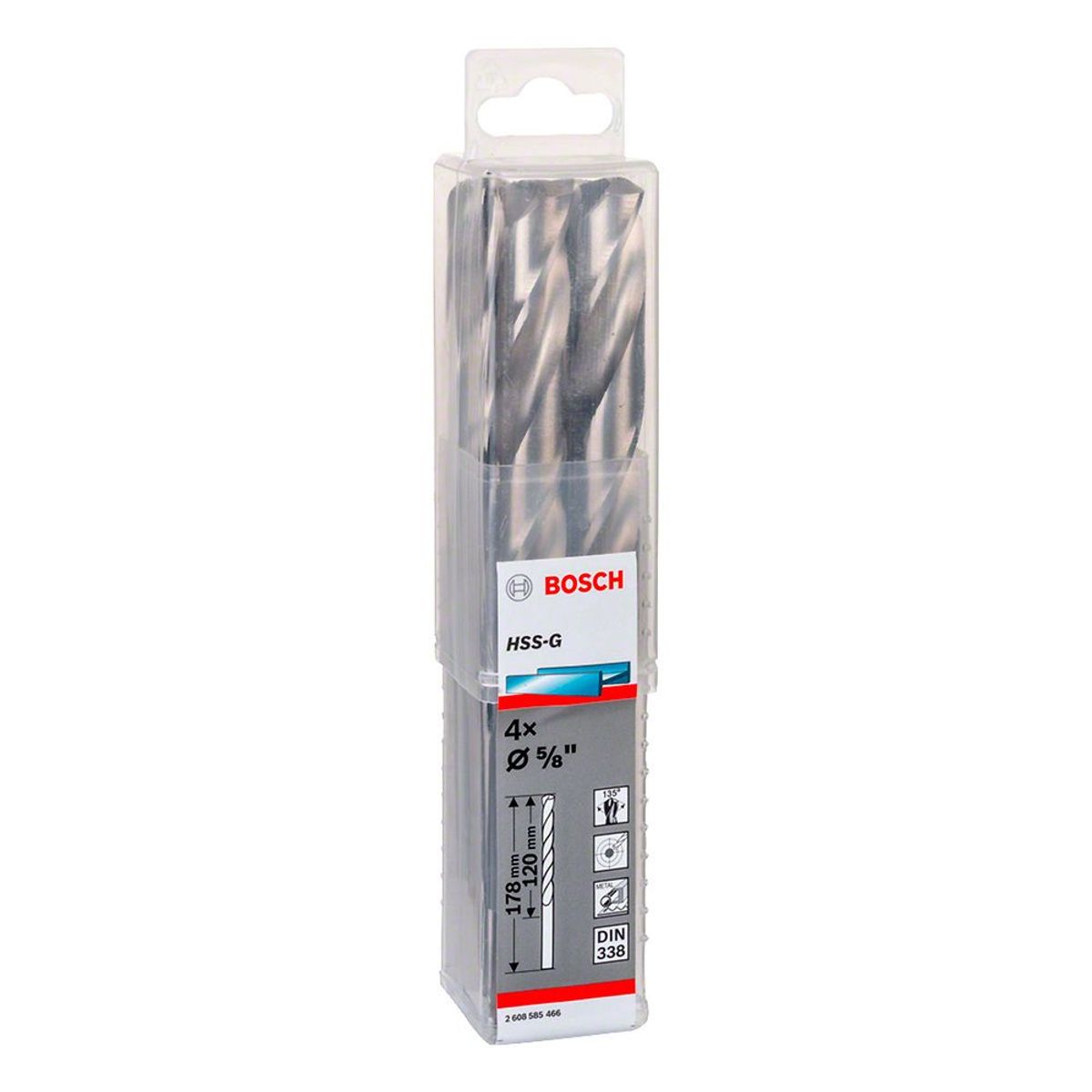 BOSCH - Broca Metal HSS-G.X4U 15.9mm 5/8" Bosch