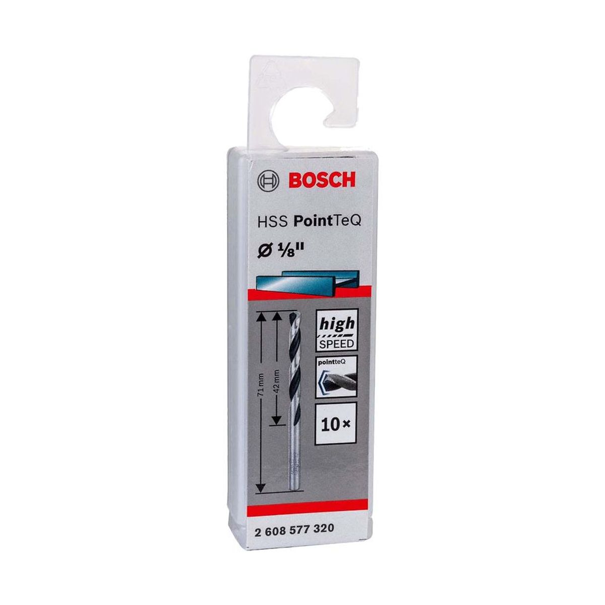 BOSCH - Broca Metal HSS PointTeQ CjaX10 1/8" Bosch