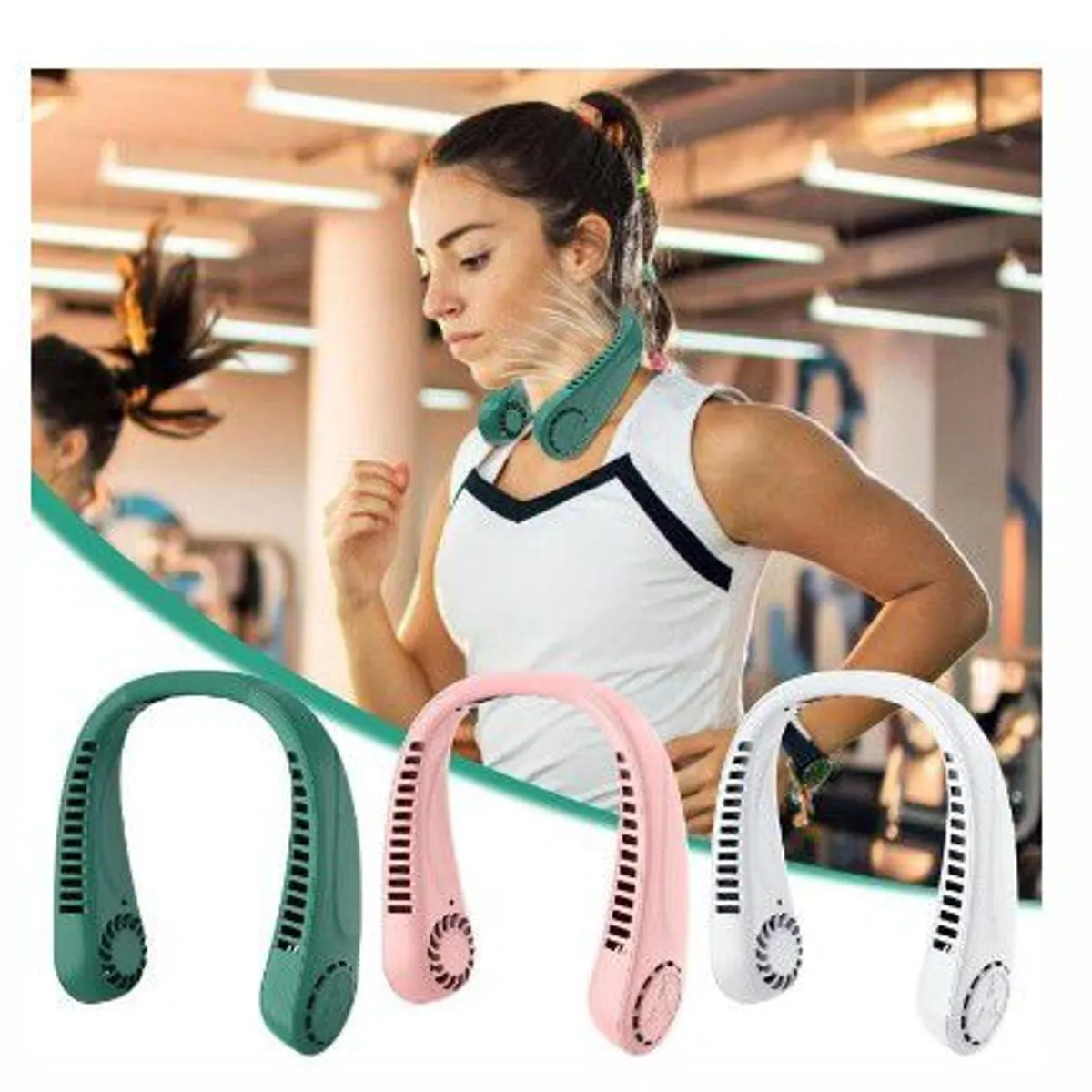 GENERICO - Ventilador De Cuello  Recargable Portatil A1