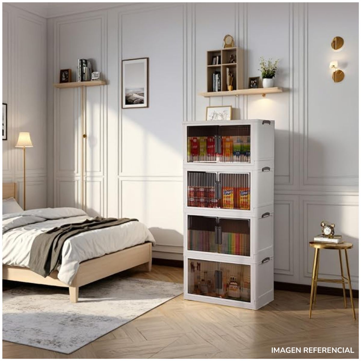 GENERICO - Armario Estante Organizador Multiusos 4 Niveles