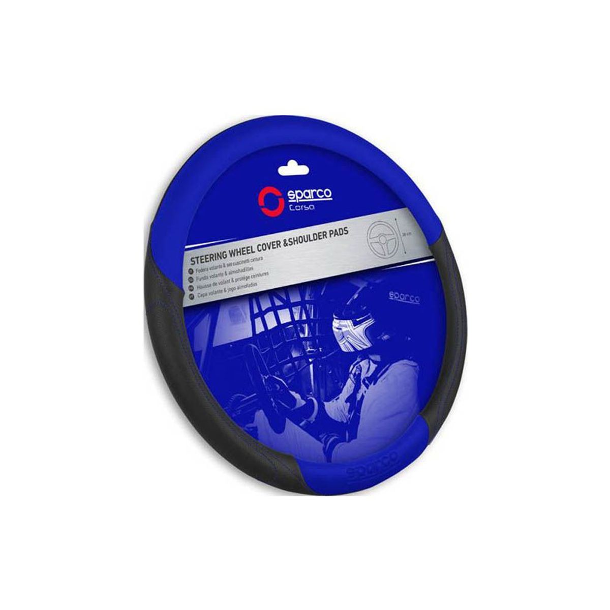 SPARCO - Cubre Volante SPARCO SPS117BL Negro Azul