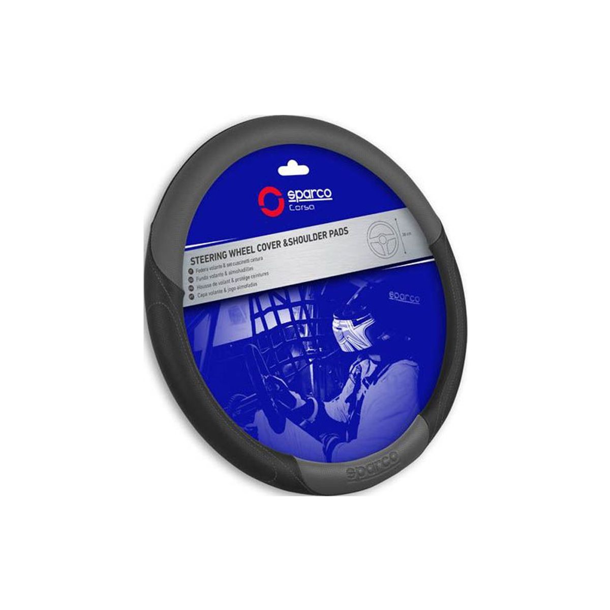 SPARCO - Cubre Volante SPARCO COLORES SPS117GR Negro Gris