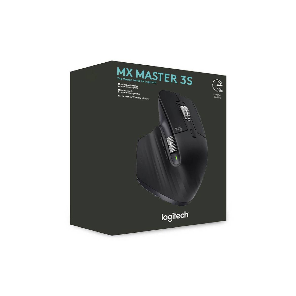 LOGITECH - Mouse Logitech Mx Master 3S Wireless 8K USB-C Graphite 910-006561