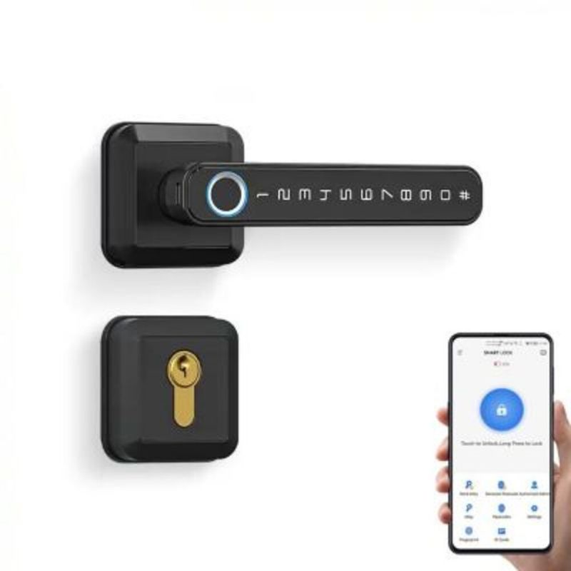 TECH CARE - Cerradura Adaptable huella  Clave  APP  Asesoría de Instalación