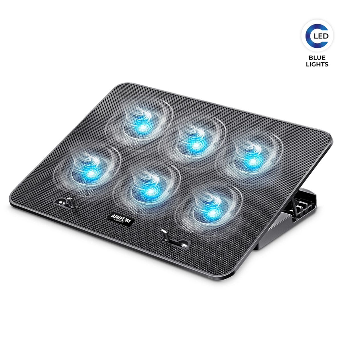 SEISA - Cooler 6 Ventiladores Gamer Enfriamiento de Laptop o Notebook