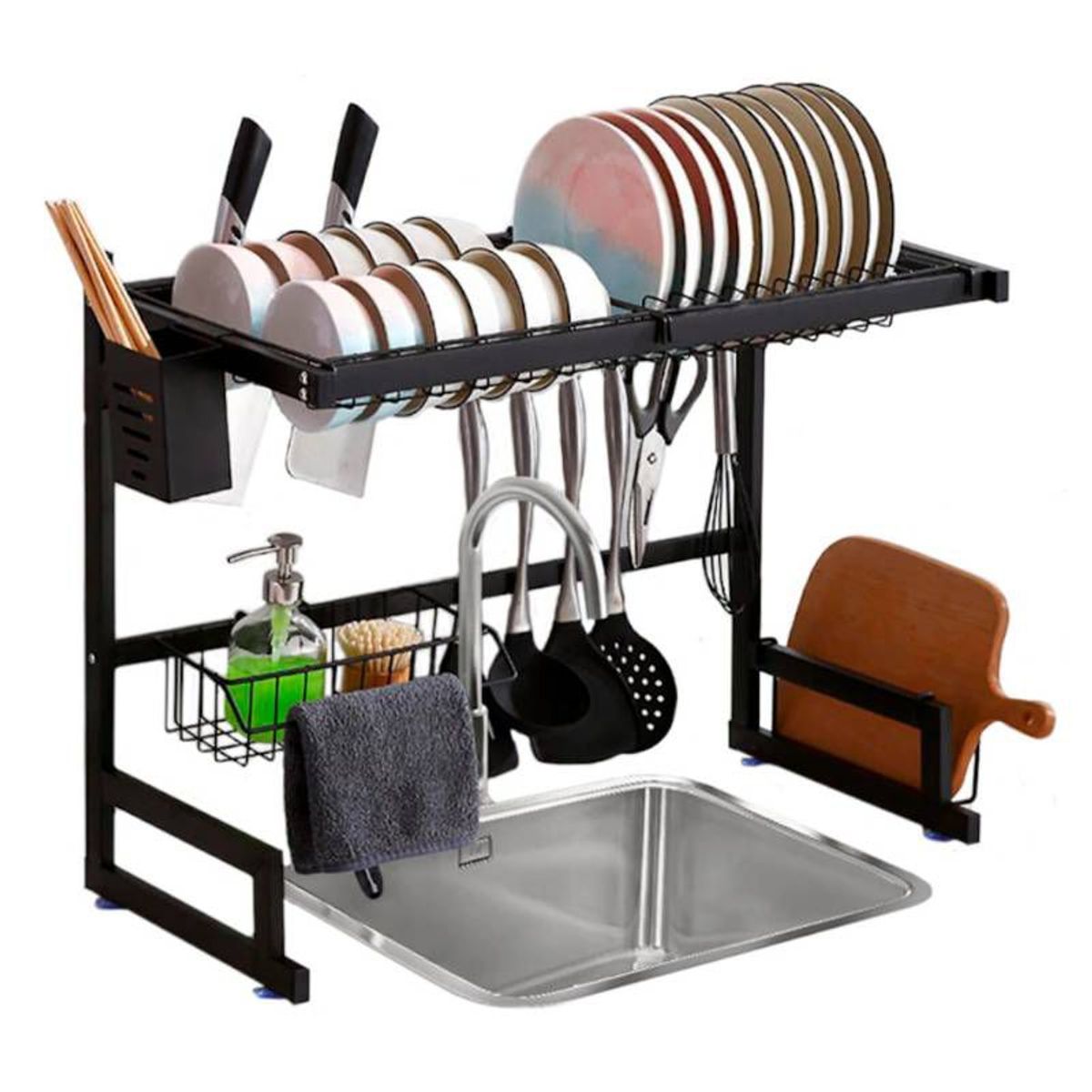 GENERICO - Estante Organizador y Escurridor de Platos para Cocina