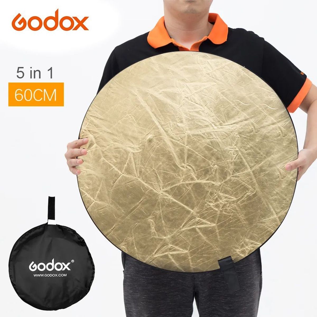 GODOX - Rebotador Godox 5 en 1 de 60cm