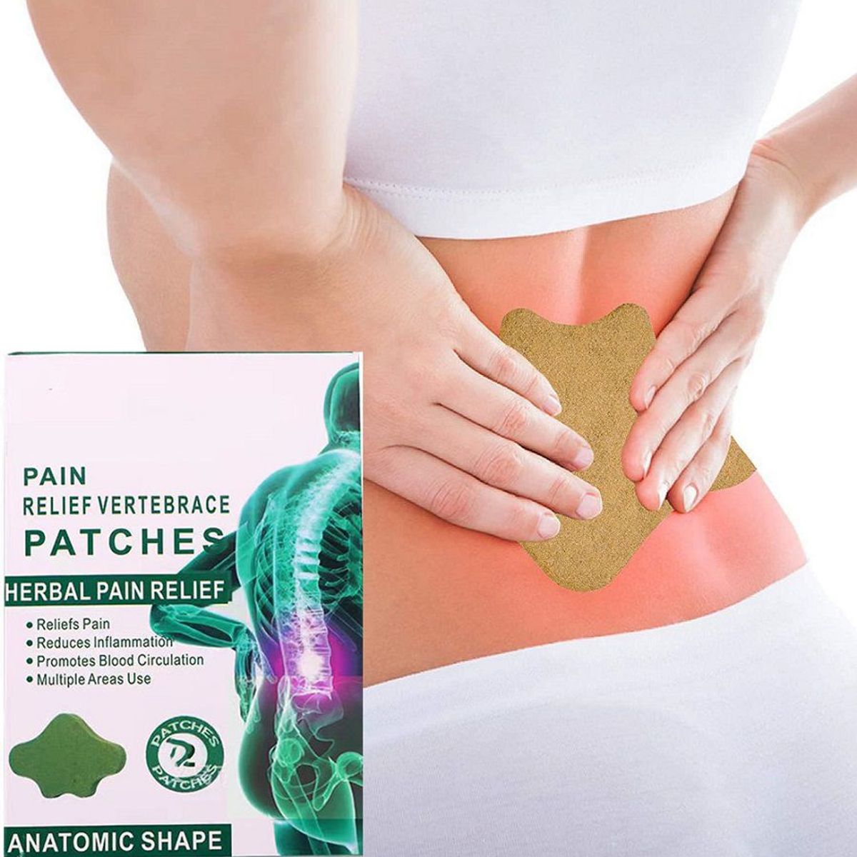 GENERICO - Parche para aliviar el dolor de espalda alivio lumbar