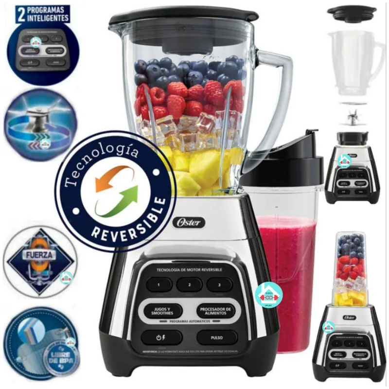 OSTER - Licuadora Oster Digital Reversible y vaso Blend-N-Go BLSTPYG1311NBG