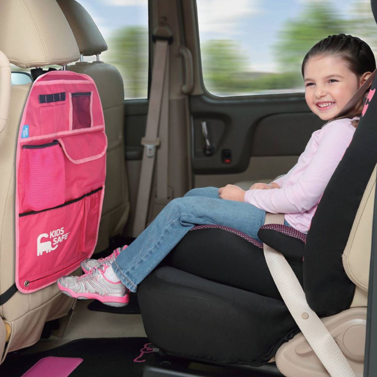 KID SAFE - Organizador de Asiento para Niños KIDS SAFE KS1012PK Rosa