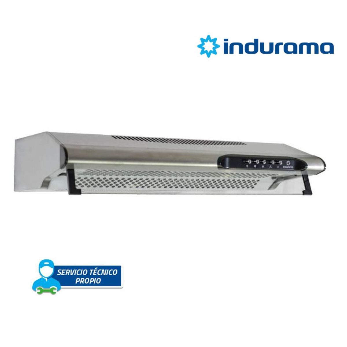 INDURAMA - Campana Extractora 3 Velocidades Indurama 60cm Silver CEI-602CRP