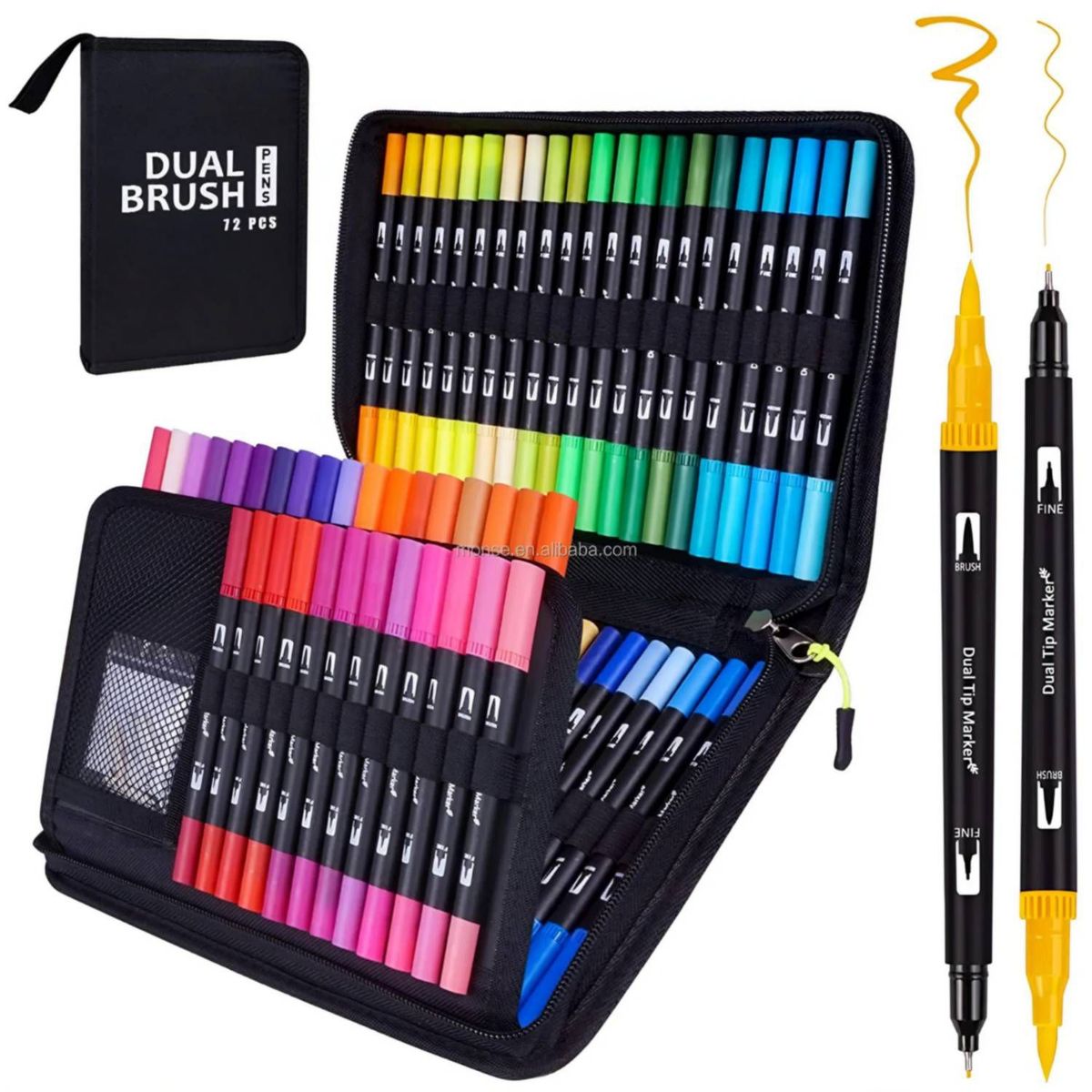 GENERICO - 120 PCS de plumones punta pencil rotuladores doble punta.