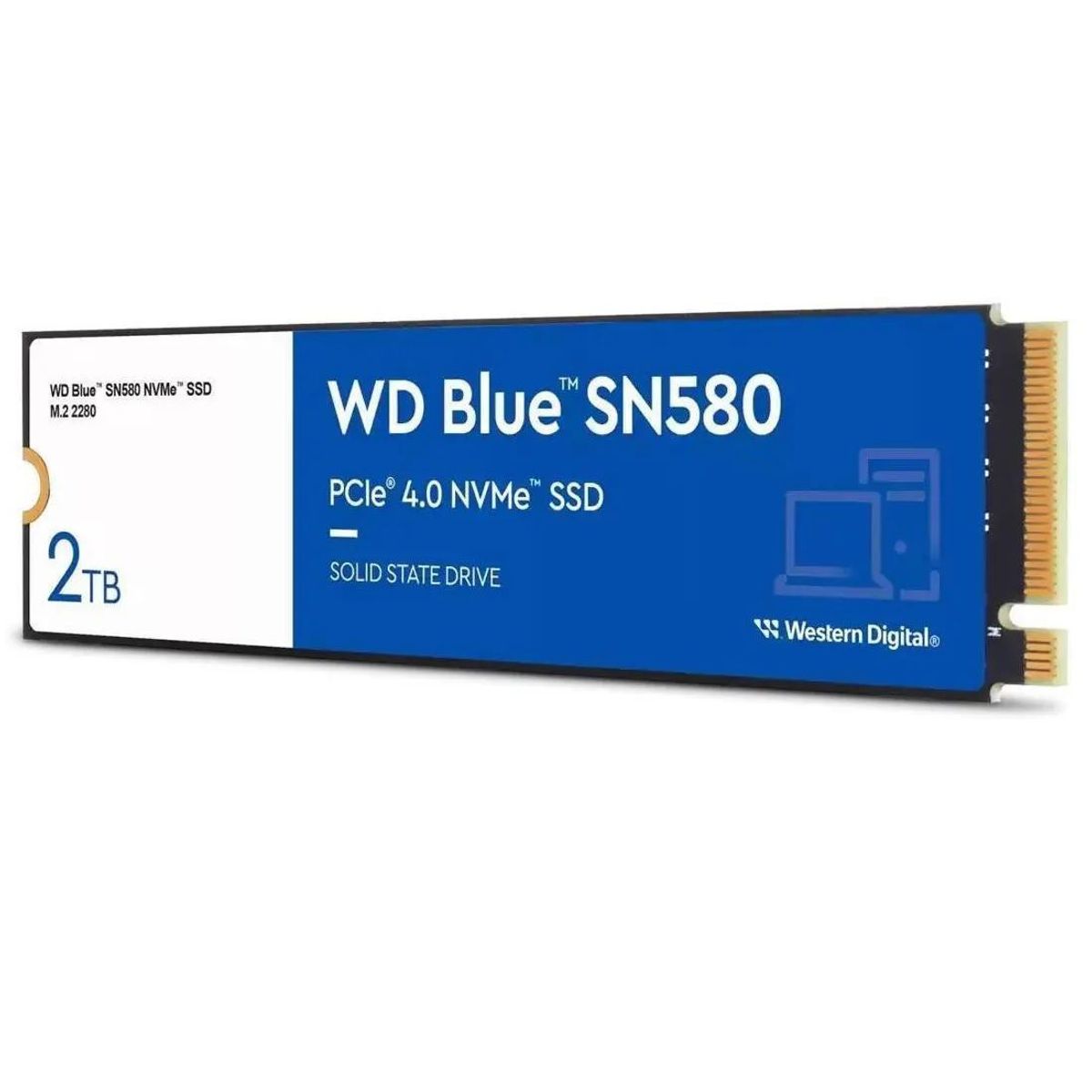 WESTERN DIGITAL - Disco Solido SSD Western Digital SN580 Azul 2TB M2 2280 WDS200T3B0E