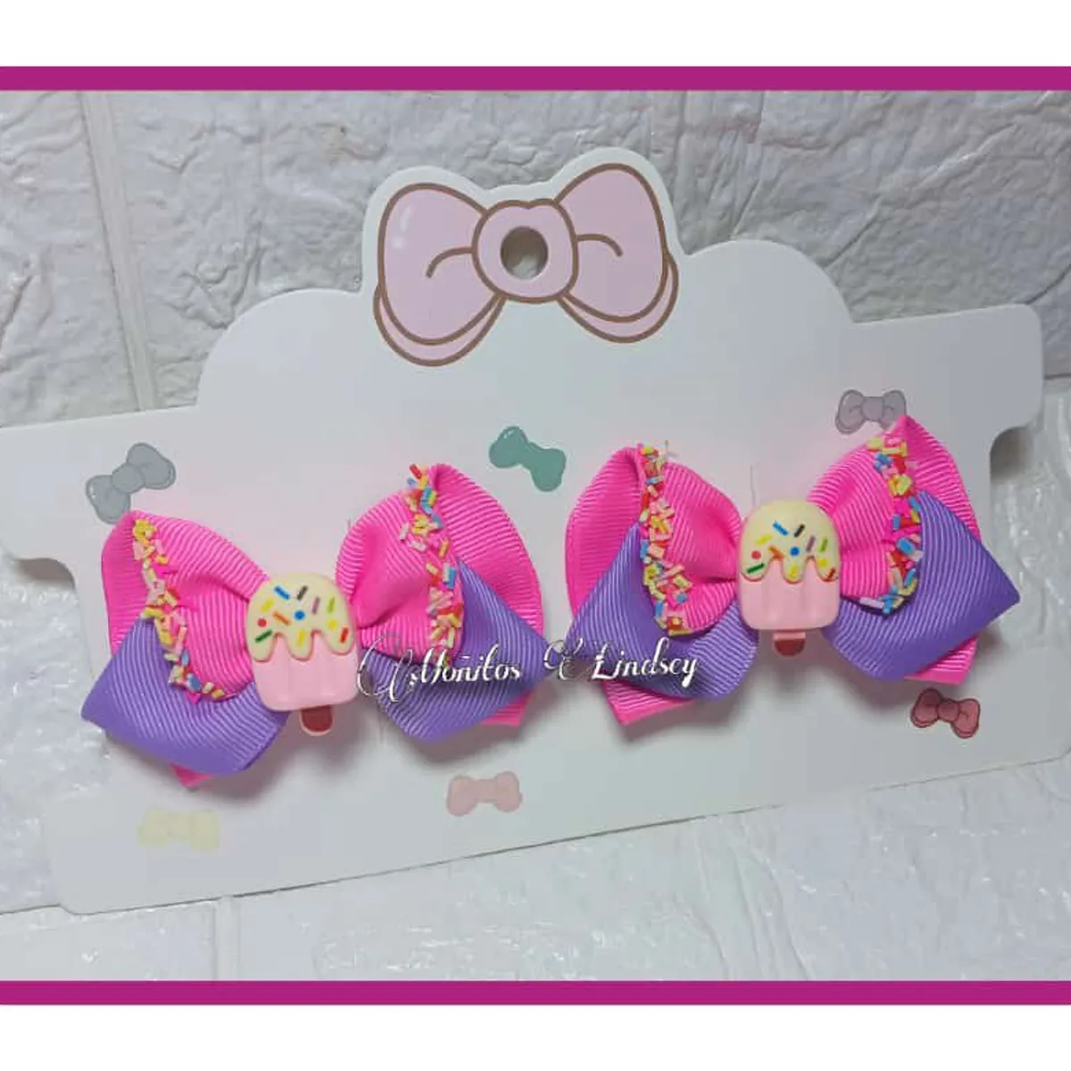 GENERICO - Parecitos Verano para cabello niña - Moñitos Lindsey