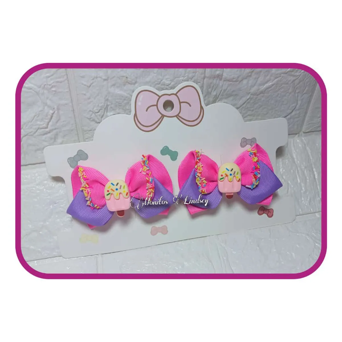 GENERICO - Parecitos Verano para cabello niña - Moñitos Lindsey