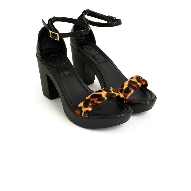 M'ANDINA - SANDALIAS DE CUERO PALOMA ANIMAL PRINT