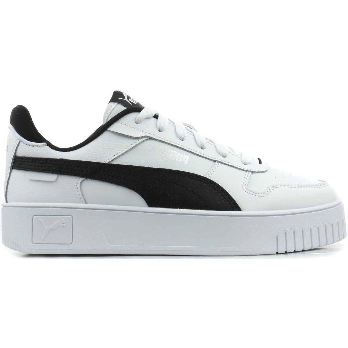PUMA - Zapatilla Puma Carina Street 389390 03 Blanco-Negro para Mujer