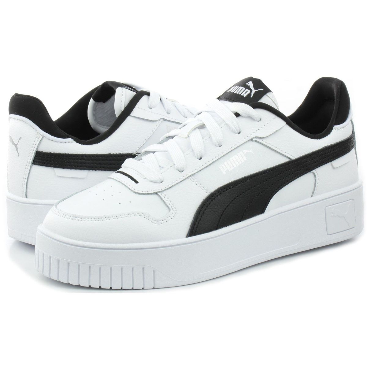 PUMA - Zapatilla Puma Carina Street 389390 03 Blanco-Negro para Mujer