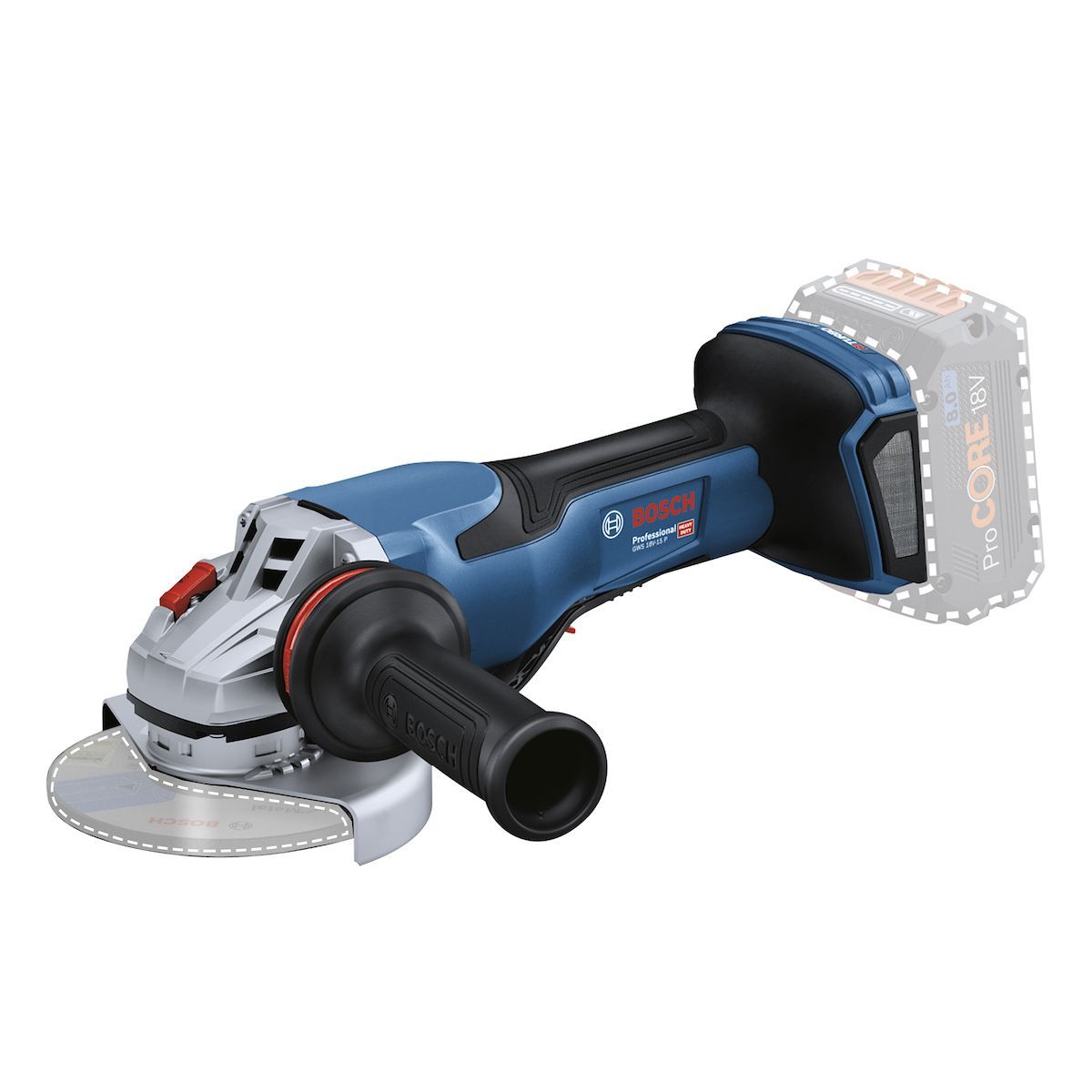 BOSCH - Amoladora Angular 5 18V Brushless Bosch GWS 18V-15 P Sin Bat