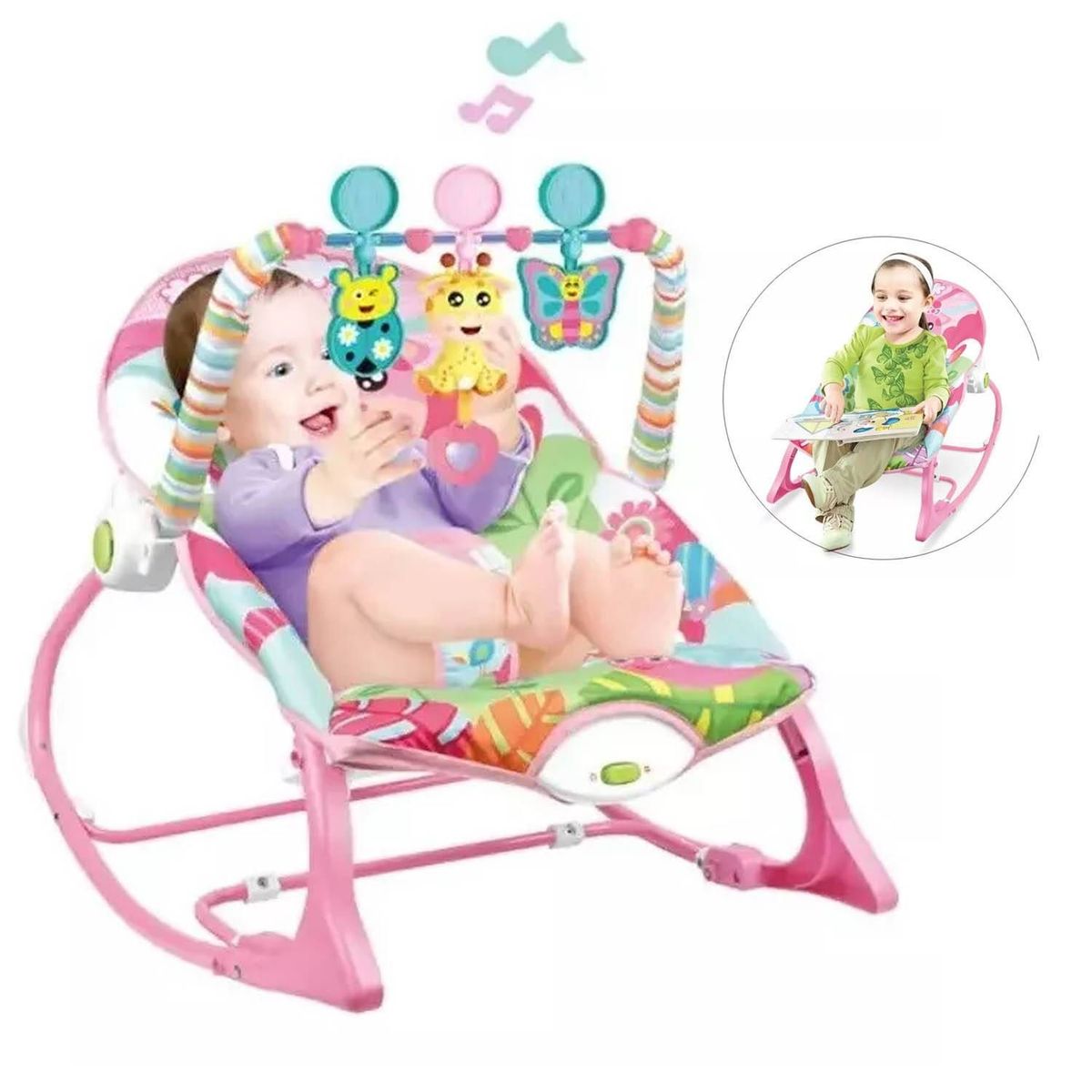 IDEAL - Silla Mecedora Musical y Vibrador Kimmy Rosado