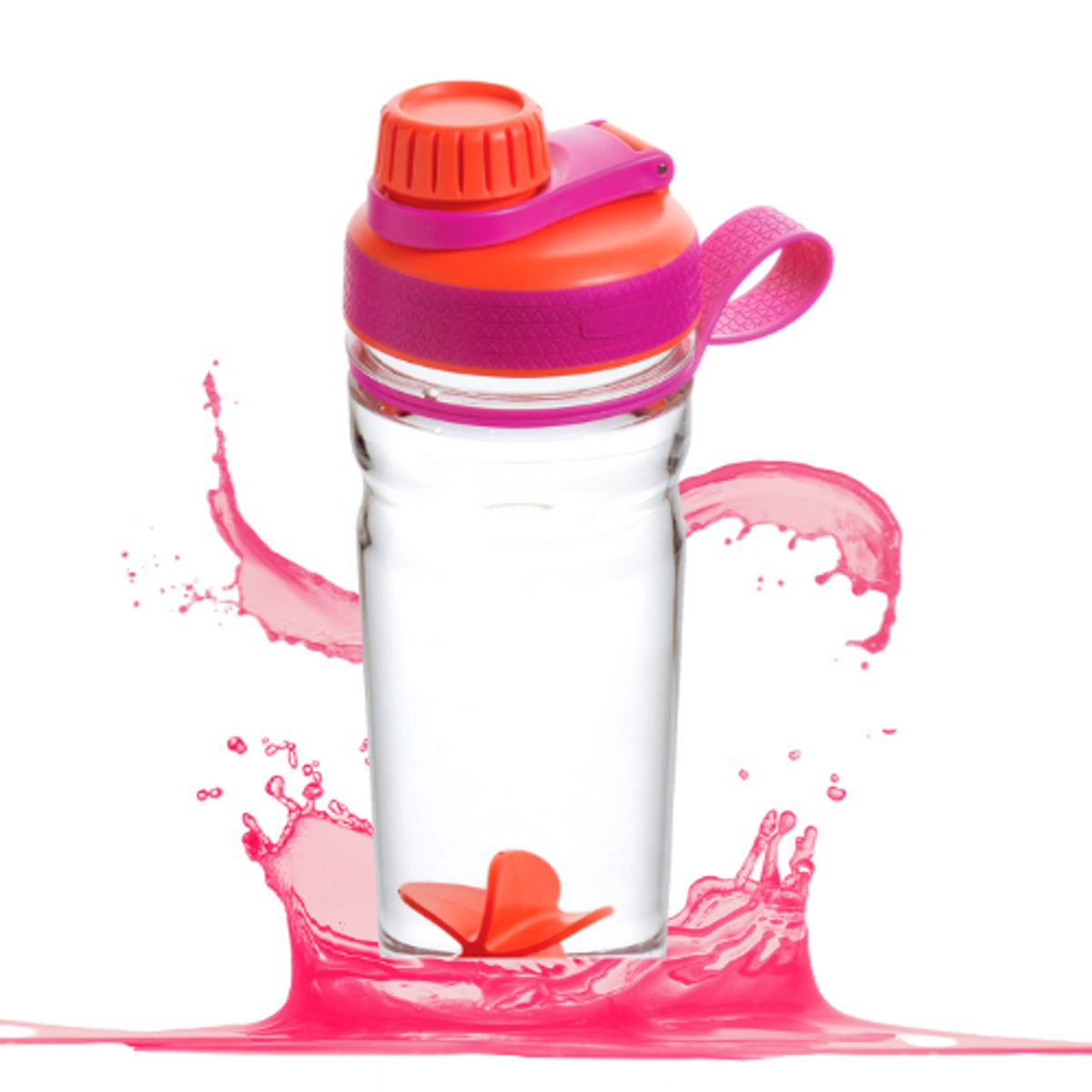 RUBBERMAID - Botella de Tritan Rubbermaid Shaker 600ml Rosado-Anaranjado