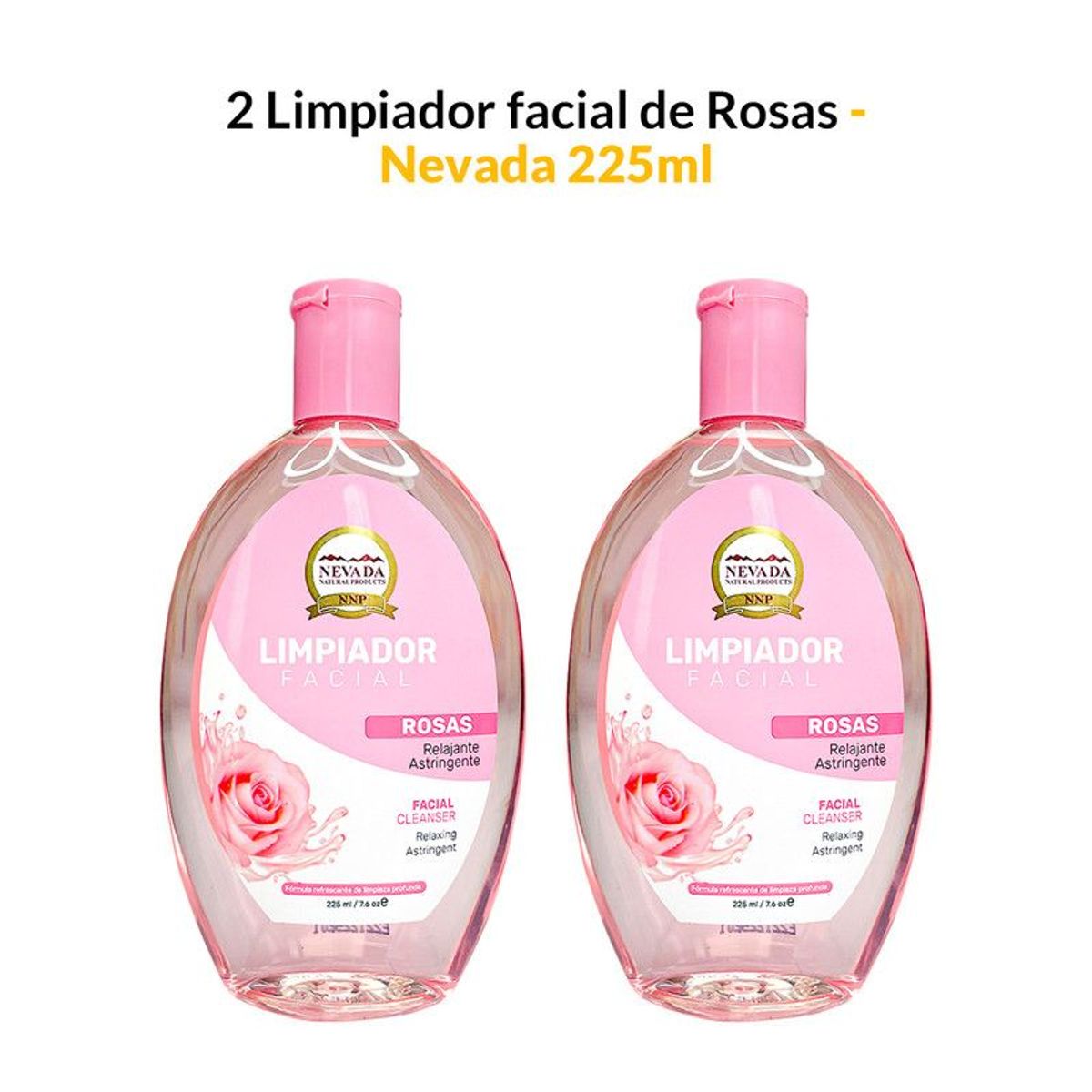 NEVADA NATURAL PRODUCTS - 2 Limpiador facial de rosas 225ml - Nevada