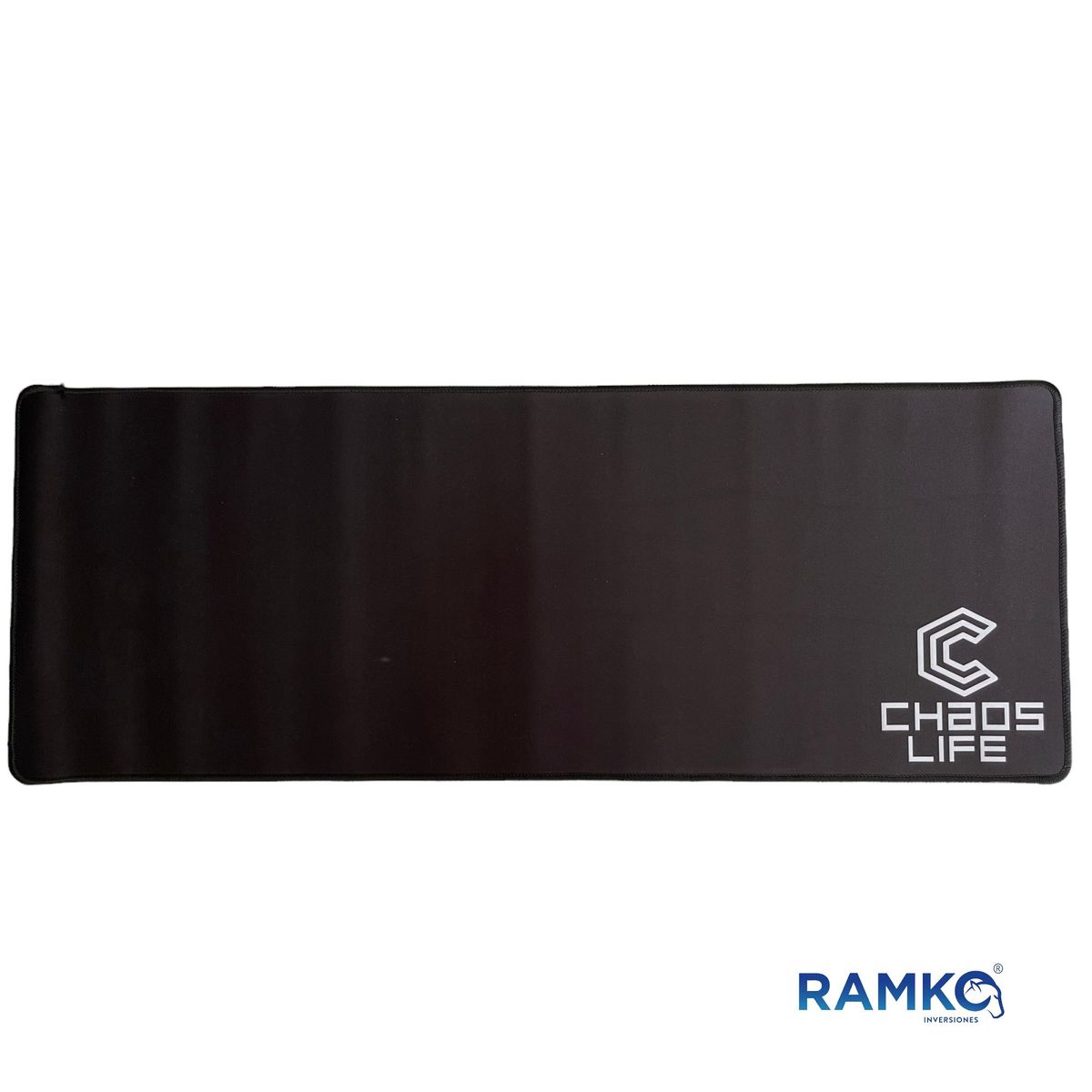 GENERICO - Mouse pad gaming negro 30 x 80 borde cocido Negro