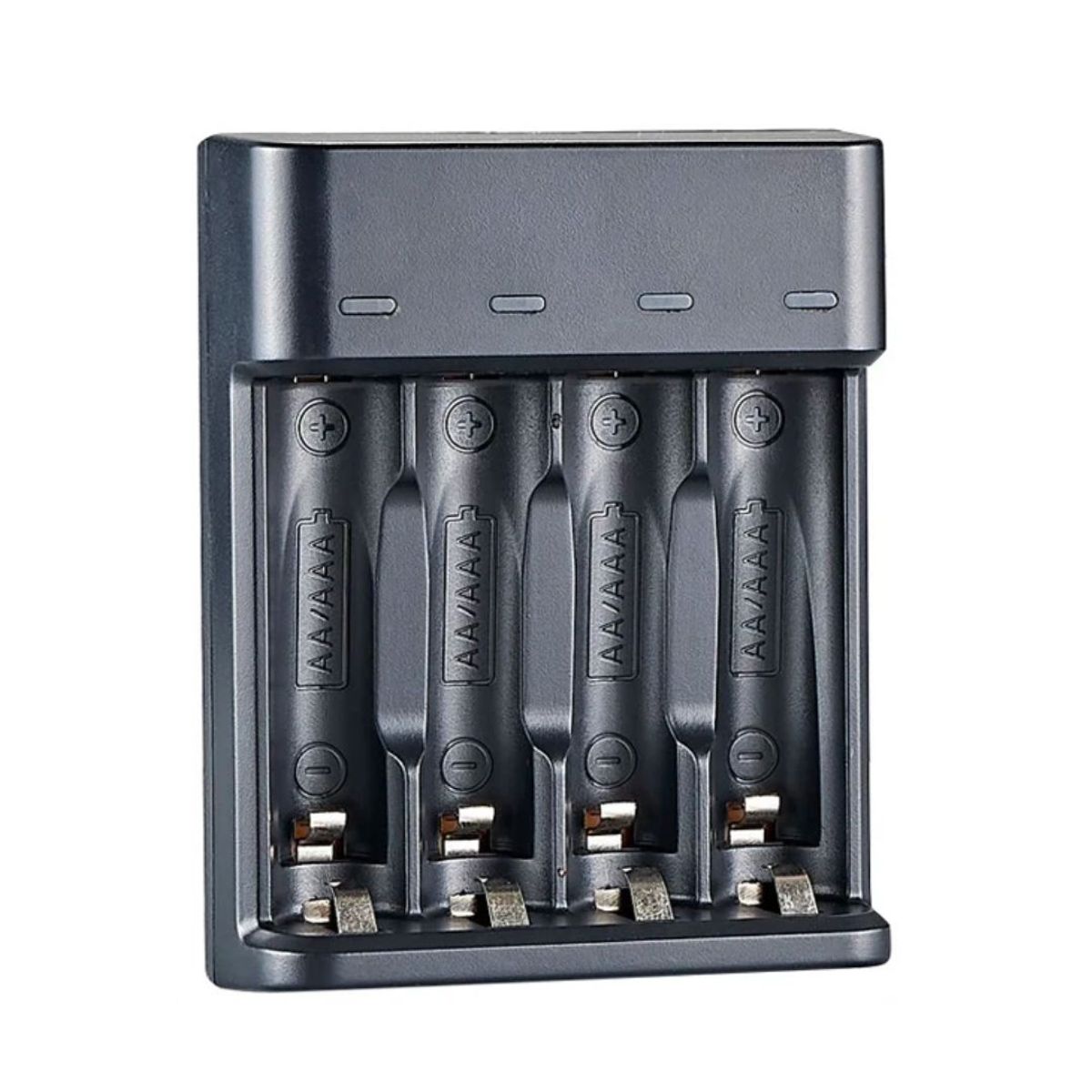 SEISA - Cargador de Pilas AA/AAA 4 Canales Independiente Conexión Tipo C D512