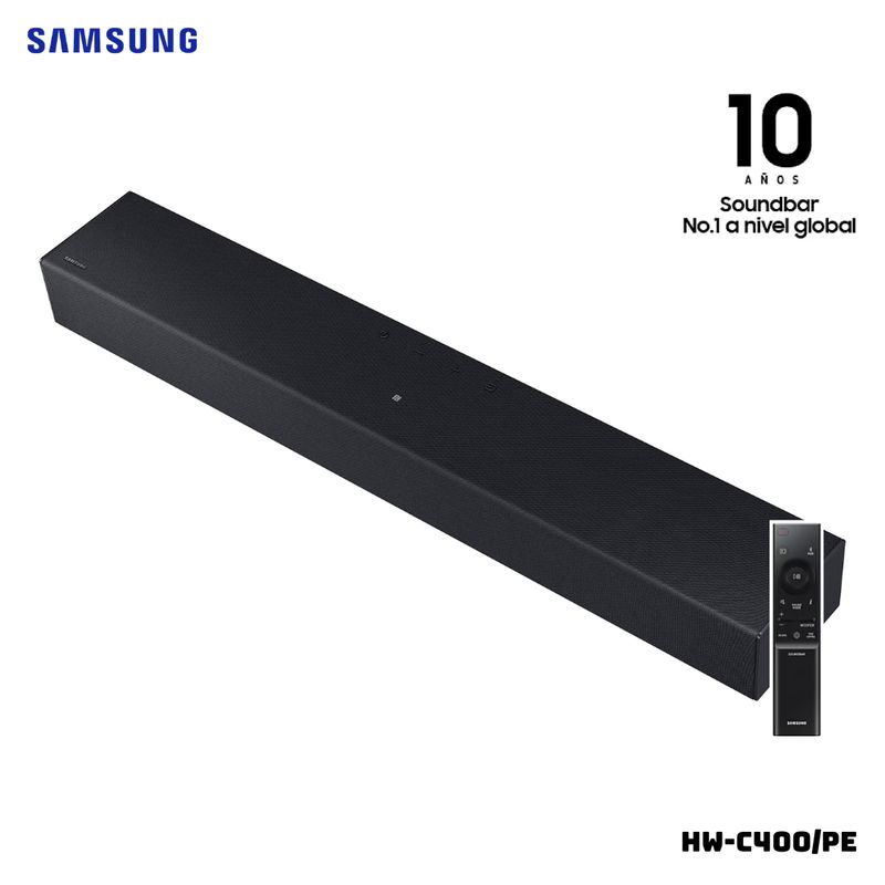 SAMSUNG - SOUNDBAR SAMSUNG 2.0 NEGRO 40W - HW-C400PE