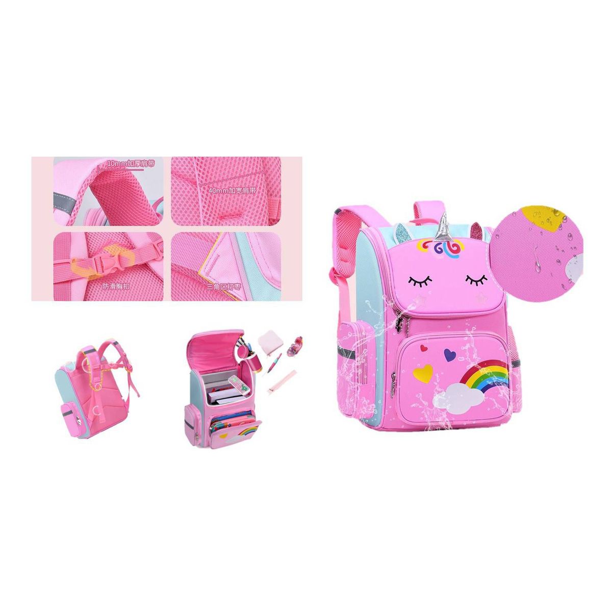 GENERICO - MOCHILA KAWAII UNICORNIO XL